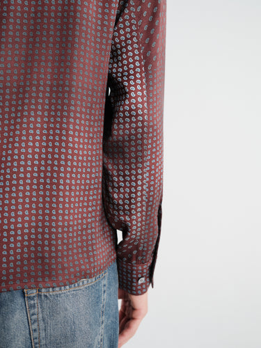 Maison Margiela - Long-Sleeved Shirt in Bordeaux
