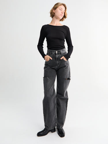Maison Margiela - 5 Pocket Pants in Black Washed