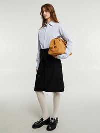 Maison Margiela - Midi Dress in White, Blue and Black