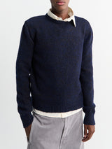 Maison Margiela - Crewneck in Navy and Dark Brown
