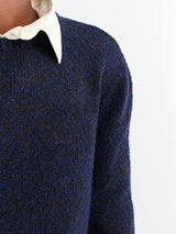 Maison Margiela - Crewneck in Navy and Dark Brown