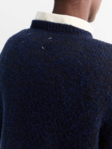 Maison Margiela - Crewneck in Navy and Dark Brown