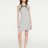 Marine Serre - Organic Cotton Rib 2x2 Flared Dress in Grey