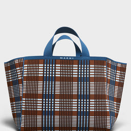 marni - Shopping Bag Medium in Brown and Blue