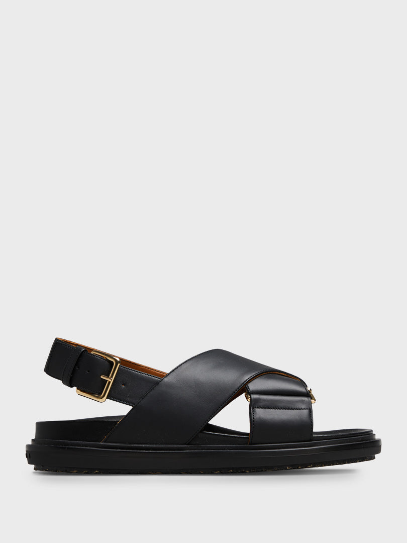 Marni - Fussbett Sandals in Black