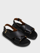 Marni - Fussbett Sandals in Black