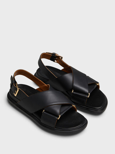 Marni - Fussbett Sandals in Black