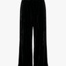 Meta Campania Collective - Trace Drawstring Pleated Trousers in Black-Italian Velvet