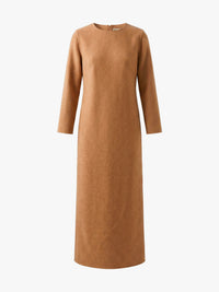 Meta Campania Collective - Jen 3/4 Sleeve Zebellino Cashmere Dress in Light Taupe-Italian Cashmere