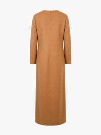 Meta Campania Collective - Jen 3/4 Sleeve Zebellino Cashmere Dress in Light Taupe-Italian Cashmere