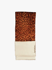 Meta Campania Collective - Solene Leopard Velvet Silk Shawl in Leopard Print-Italian