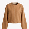 Meta Campania Collective - Etel Midweight Cashmere Cape in Light Taupe-Italian Cashmere