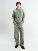 Meta Campania Collective - Milton Teawash Denim Carpenter Trousers in Blue Teawash