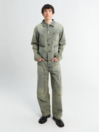 Meta Campania Collective - Milton Teawash Denim Carpenter Trousers in Blue Teawash