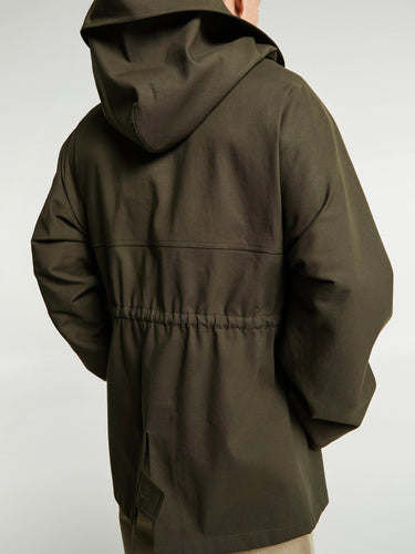 Meta Campania Collective - Rainer Unlined Cotton Parka in Dark Khaki Brown