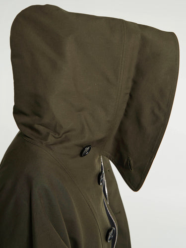 Meta Campania Collective - Rainer Unlined Cotton Parka in Dark Khaki Brown