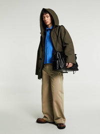 Meta Campania Collective - Rainer Unlined Cotton Parka in Dark Khaki Brown