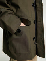 Meta Campania Collective - Rainer Unlined Cotton Parka in Dark Khaki Brown