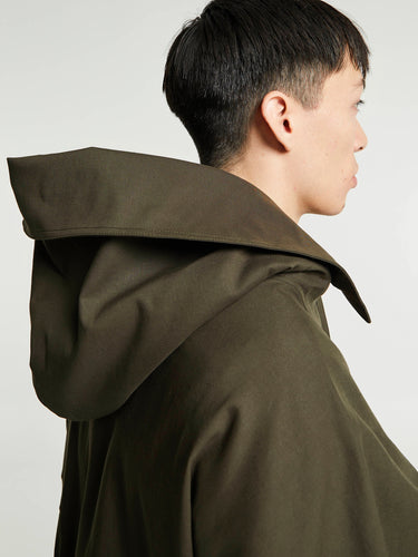 Meta Campania Collective - Rainer Unlined Cotton Parka in Dark Khaki Brown