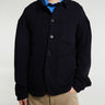 Meta Campania Collective - Julian Unlined Cashmere Silk Cotton Knit Jacket in Midnight Blue