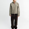 Meta Campania Collective - Brice Full Zip Cotton Oxford Jacket in Weimaraner Grey