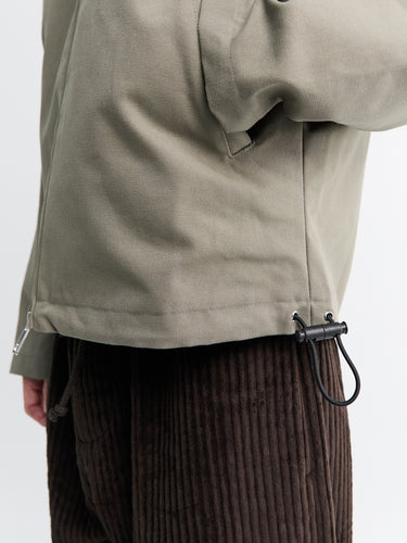 Meta Campania Collective - Brice Full Zip Cotton Oxford Jacket in Weimaraner Grey
