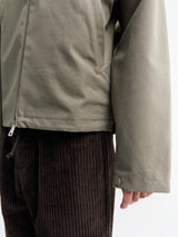 Meta Campania Collective - Brice Full Zip Cotton Oxford Jacket in Weimaraner Grey