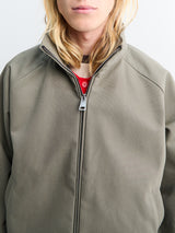 Meta Campania Collective - Brice Full Zip Cotton Oxford Jacket in Weimaraner Grey