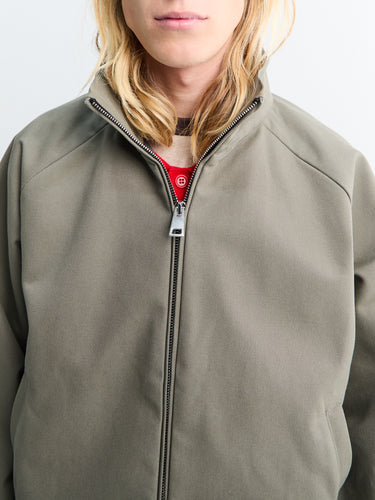 Meta Campania Collective - Brice Full Zip Cotton Oxford Jacket in Weimaraner Grey