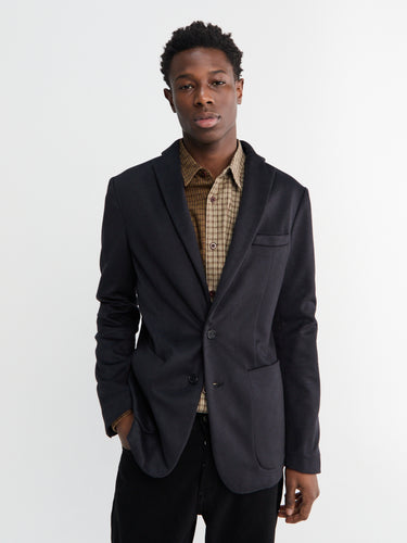 Meta Campania Collective - Udo Cuff Unlined Cashmere 2 Button Notch Lapel Jacket in Black