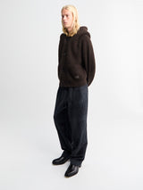 Meta Campania Collective - Ed Unlined Exaggerated Cotton Corduroy Drawstring Trousers in Dark Grey