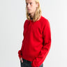 Meta Campania Collective - Jed Longsleeved Mercirised Merino Polo Shirt in Poppy Red