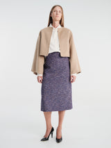 Meta Campania Collective - Etel Midweight Cashmere Cape in Light Taupe-Italian Cashmere