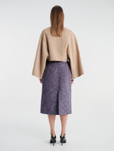 Meta Campania Collective - Etel Midweight Cashmere Cape in Light Taupe-Italian Cashmere