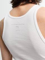 Meta Campania Collective - Francis Jersey Rib Cotton Tank Top in White