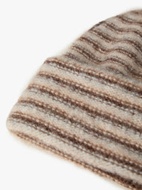 mfpen - Session Beanie in Brown Stripe