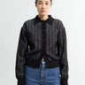mfpen - Form Cardigan in Black Stripe