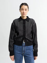 mfpen - Form Cardigan in Black Stripe