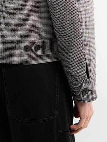 mfpen - Mail Jacket in Taupe Check