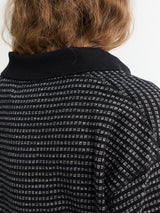 mfpen - Cropped Polo in Black Check