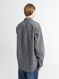 mfpen - Womens Generous Shirt in Black Experienced Check