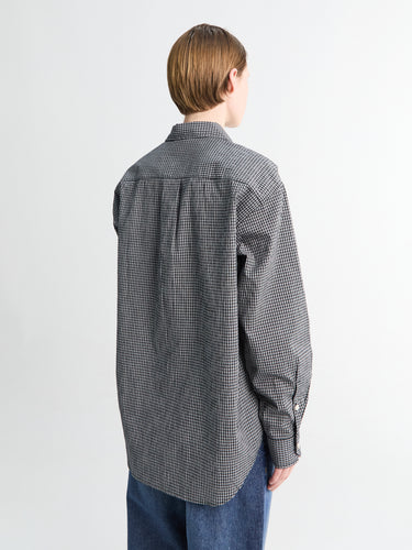 mfpen - Womens Generous Shirt in Black Experienced Check