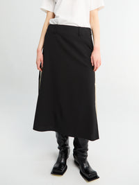 mfpen - Tab Skirt in Muted Black