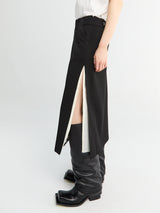 mfpen - Tab Skirt in Muted Black