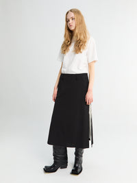 mfpen - Tab Skirt in Muted Black