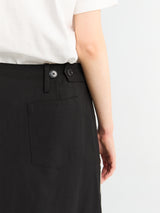 mfpen - Tab Skirt in Muted Black