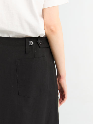 mfpen - Tab Skirt in Muted Black