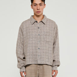 mfpen - Stoy Exclusive Priority Shirt in Brown Linen