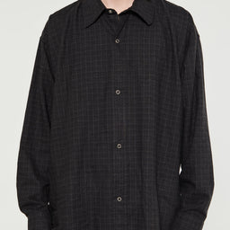 mfpen - Gambler Shirt in Dark Overdye Check