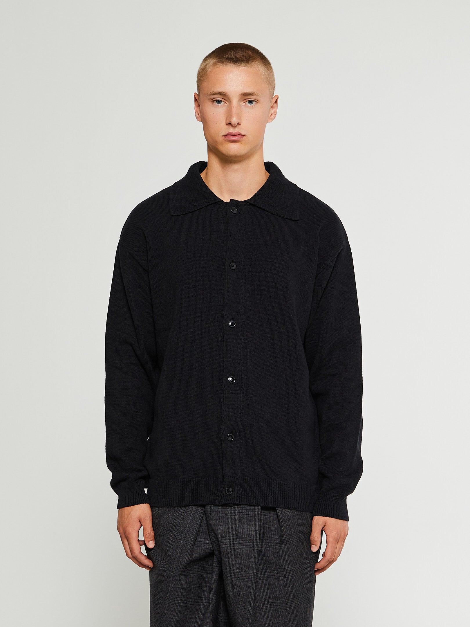 mfpen - Formal Polo Shirt in Black